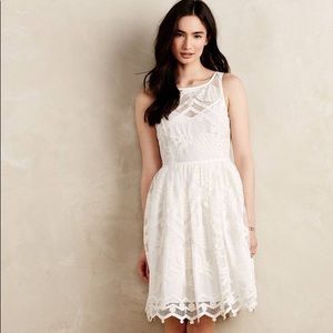 NWT Maeve Lace Pina Dress white